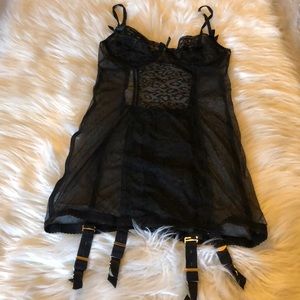 Victoria Secret  black lace lingerie